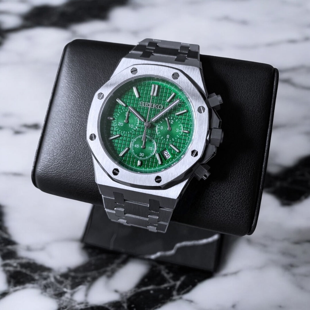 SEIKO MOD ROYAL OAK | GRÜNER CHRONO