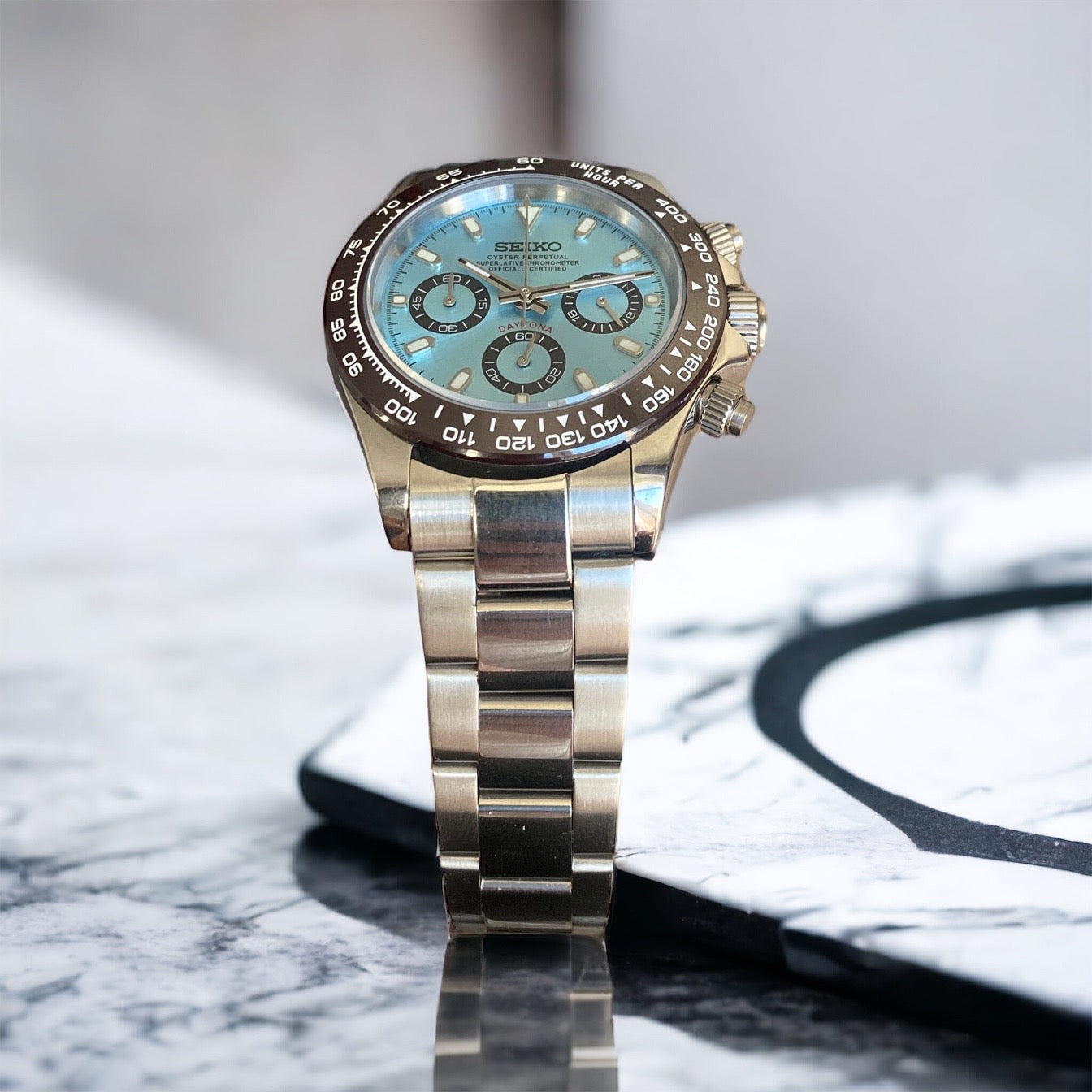 SEIKO MOD DAYTONA | PLATIN