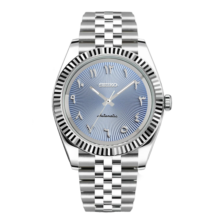 SEIKO MOD ARABISCHES ZIFFERBLATT | EISBLAU